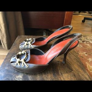 Yves Saint Laurent (Italy) Brown Heels